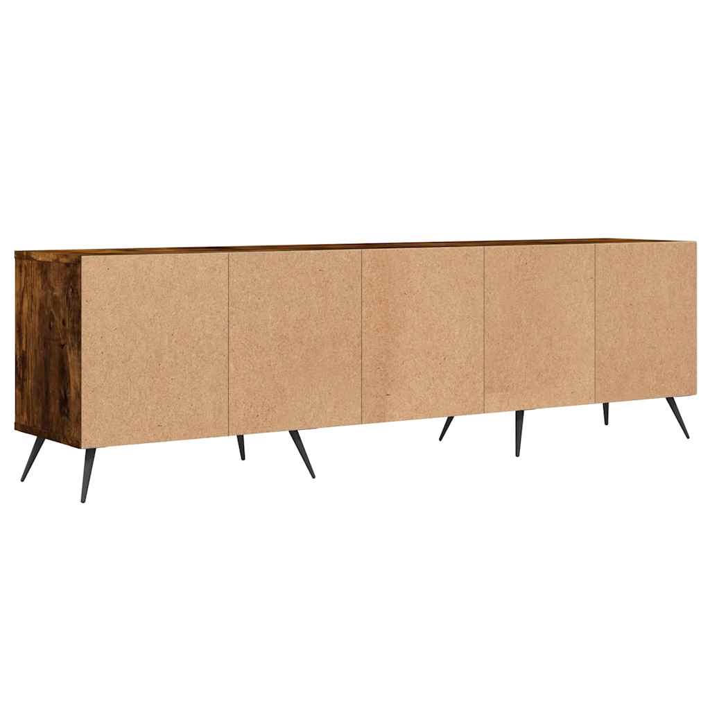 TV Cabinet Smoked Oak 150x30x44,5 cm Engineered Wood