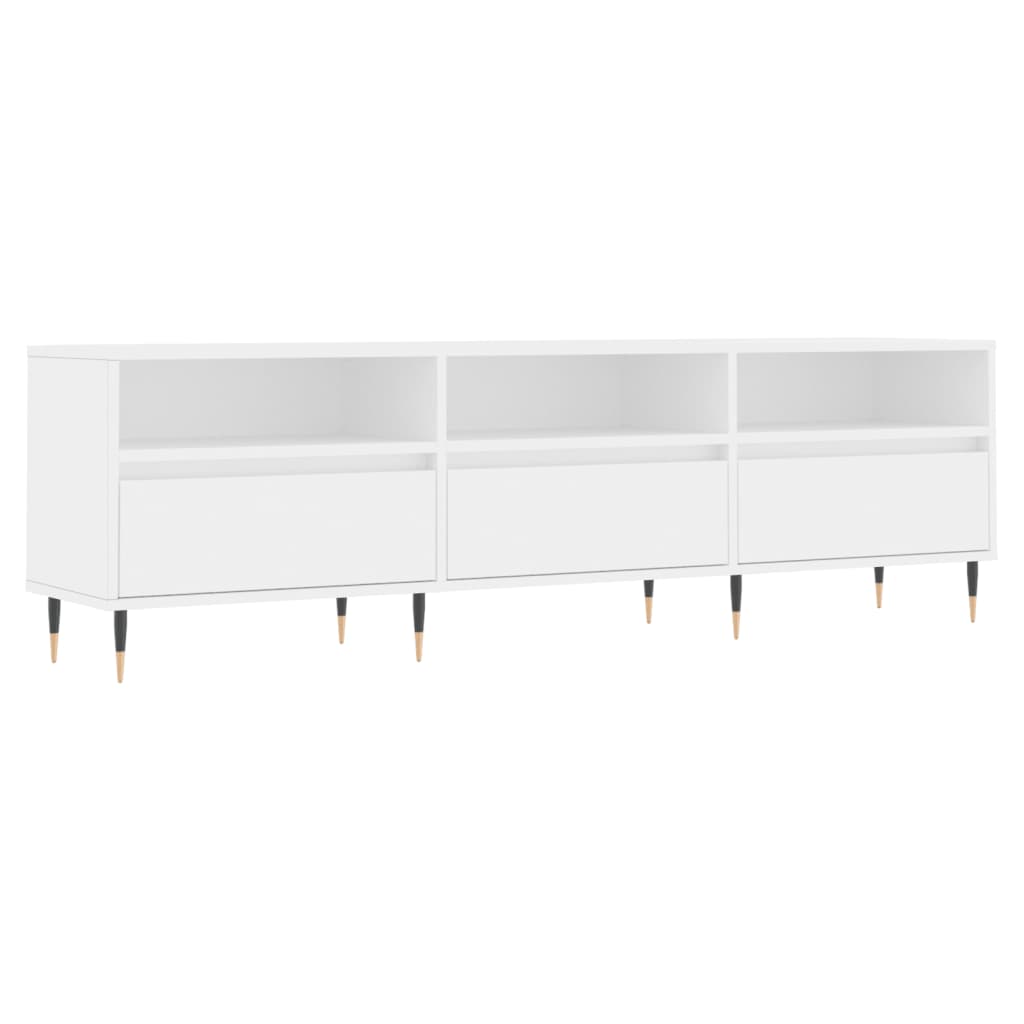 TV Cabinet White 150x30x44,5 cm Engineered Wood