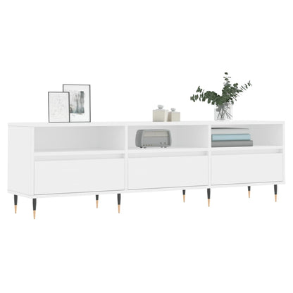 TV Cabinet White 150x30x44,5 cm Engineered Wood