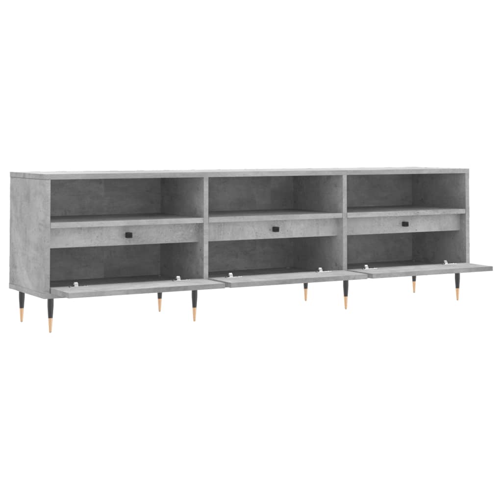 TV Cabinet Concrete Grey 150x30x44,5 cm Engineered Wood