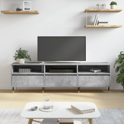 TV Cabinet Concrete Grey 150x30x44,5 cm Engineered Wood