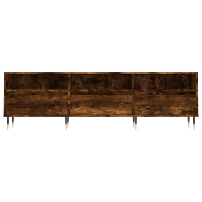 TV Cabinet Smoked Oak 150x30x44,5 cm Engineered Wood