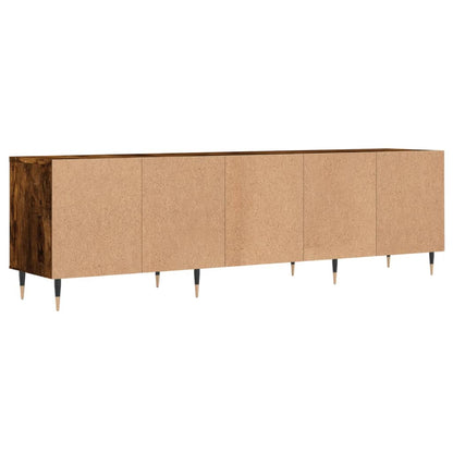 TV Cabinet Smoked Oak 150x30x44.5 cm Engineered Wood
