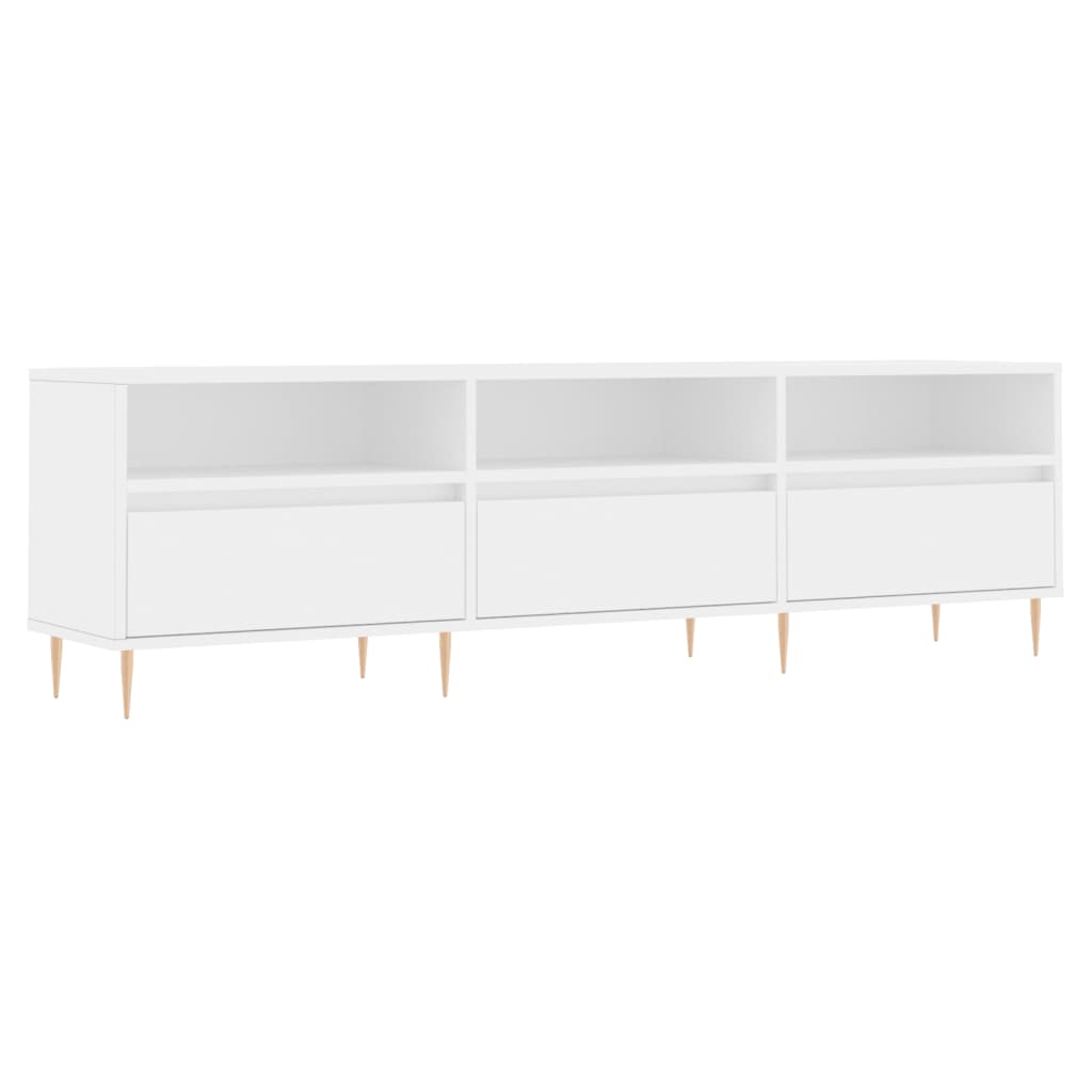 TV Cabinet White 150x30x44,5 cm Engineered Wood