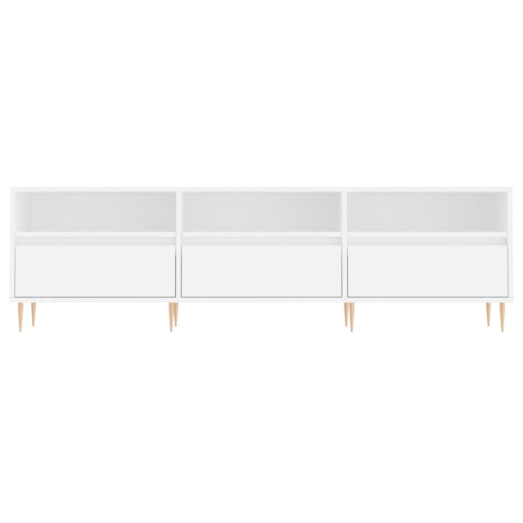 TV Cabinet White 150x30x44,5 cm Engineered Wood
