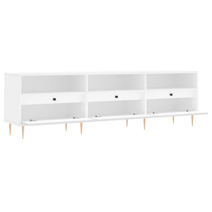TV Cabinet White 150x30x44,5 cm Engineered Wood