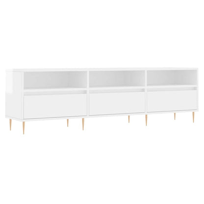 TV Cabinet High Gloss White 150x30x44,5 cm Engineered Wood
