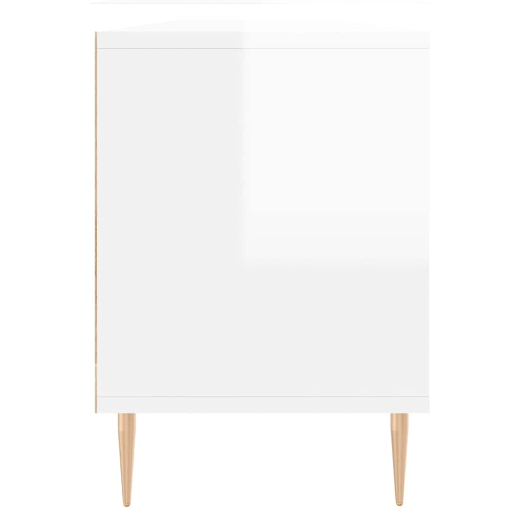 TV Cabinet High Gloss White 150x30x44.5 cm Engineered Wood