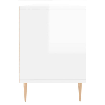 TV Cabinet High Gloss White 150x30x44,5 cm Engineered Wood