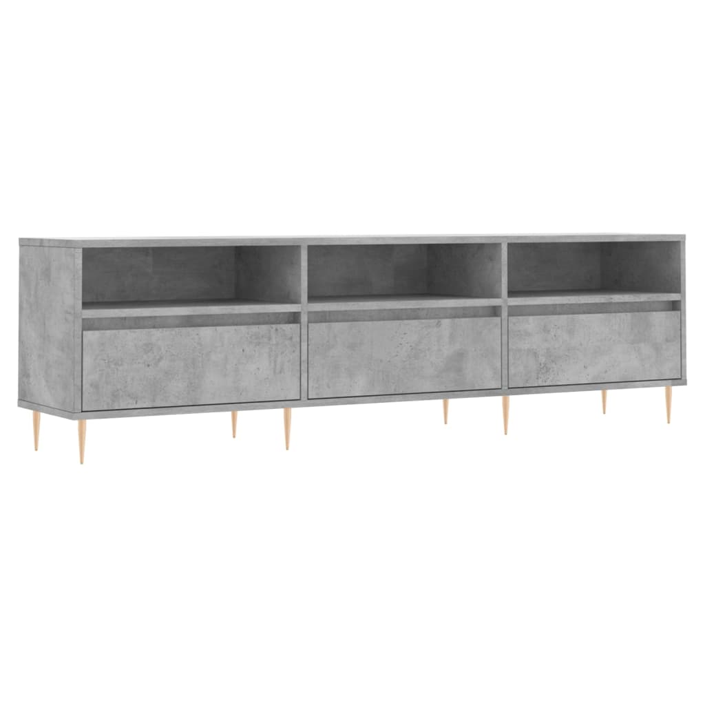 TV Cabinet Concrete Grey 150x30x44,5 cm Engineered Wood