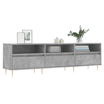 TV Cabinet Concrete Grey 150x30x44,5 cm Engineered Wood