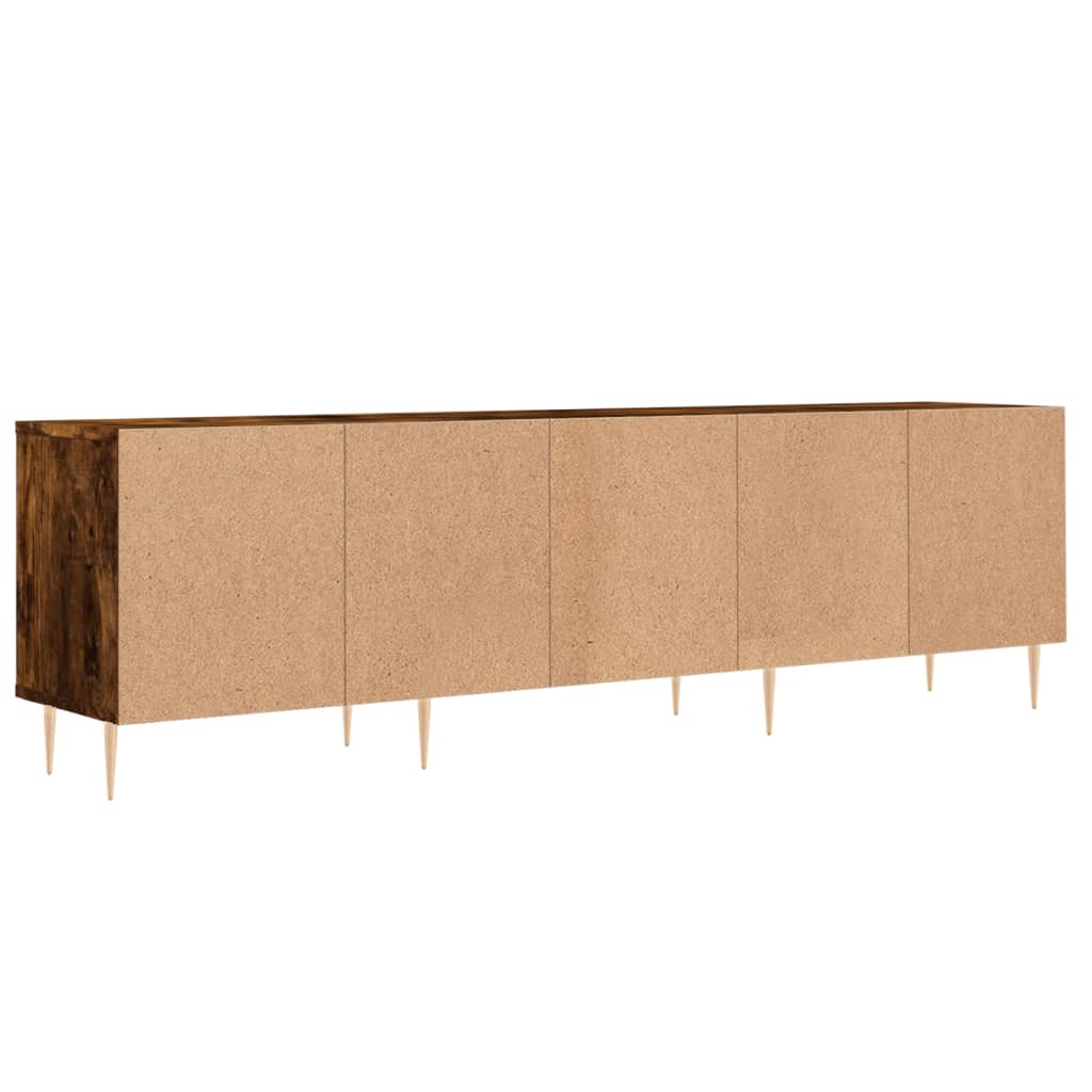 TV Cabinet Smoked Oak 150x30x44.5 cm Engineered Wood