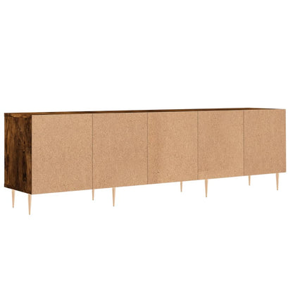 TV Cabinet Smoked Oak 150x30x44,5 cm Engineered Wood
