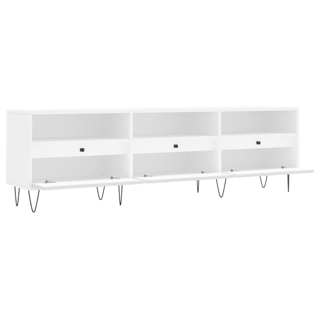 TV Cabinet White 150x30x44,5 cm Engineered Wood