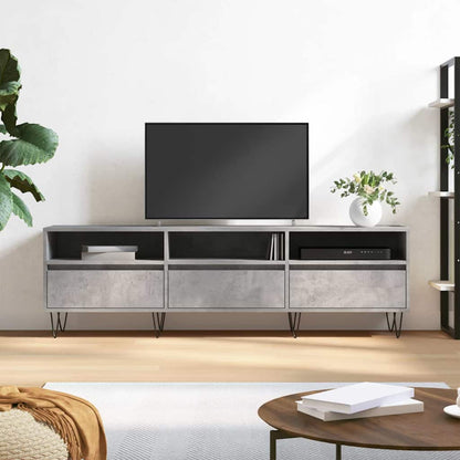 TV Cabinet Concrete Grey 150x30x44,5 cm Engineered Wood