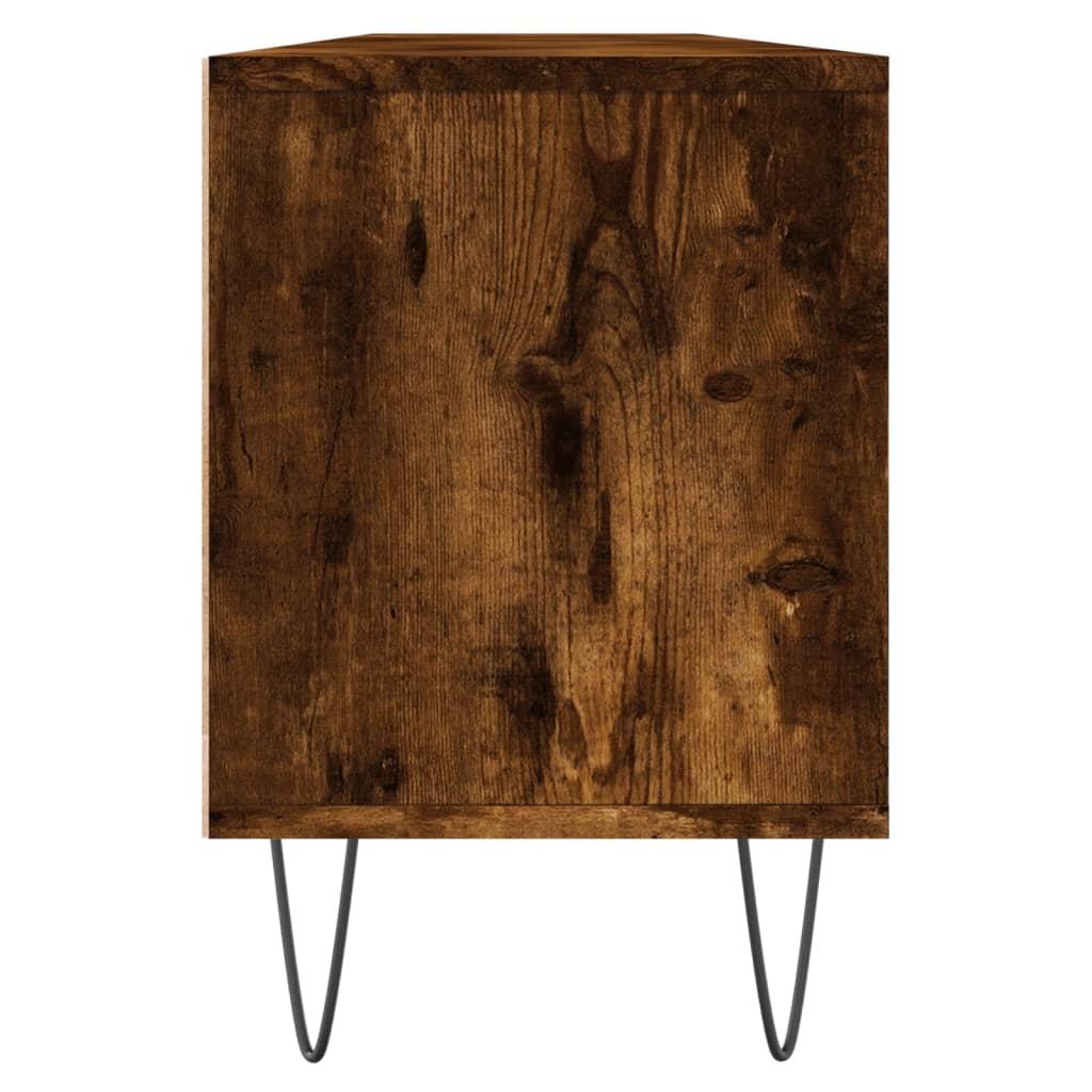 TV Cabinet Smoked Oak 150x30x44.5 cm Engineered Wood