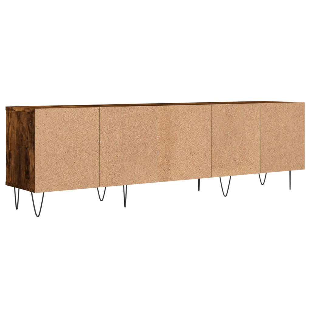 TV Cabinet Smoked Oak 150x30x44.5 cm Engineered Wood