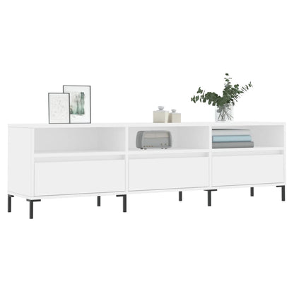 TV Cabinet White 150x30x44,5 cm Engineered Wood