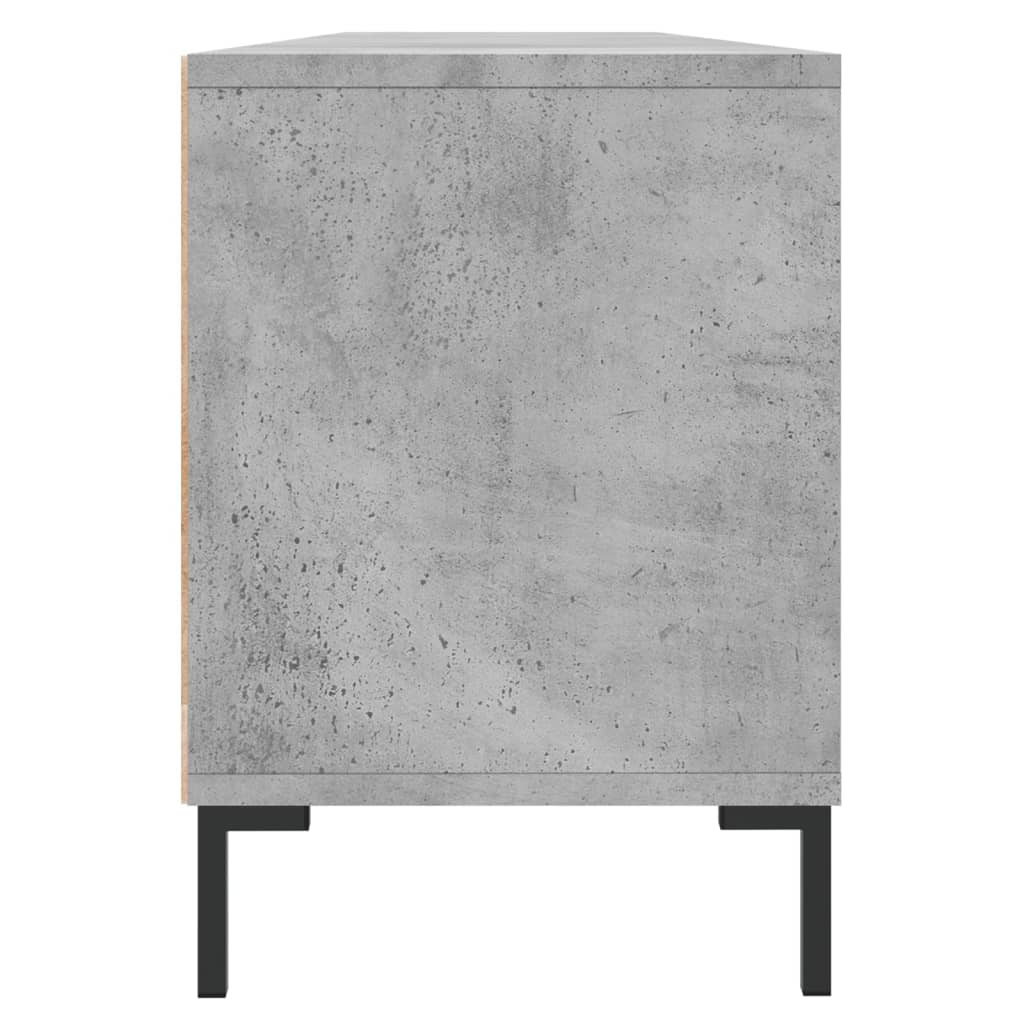 TV Cabinet Concrete Grey 150x30x44.5 cm Engineered Wood