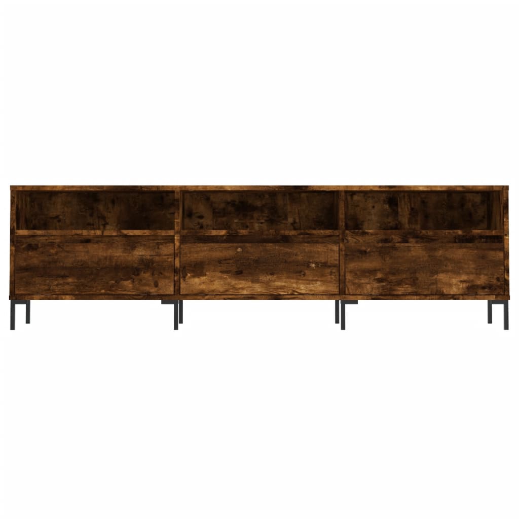 TV Cabinet Smoked Oak 150x30x44,5 cm Engineered Wood