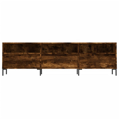 TV Cabinet Smoked Oak 150x30x44,5 cm Engineered Wood