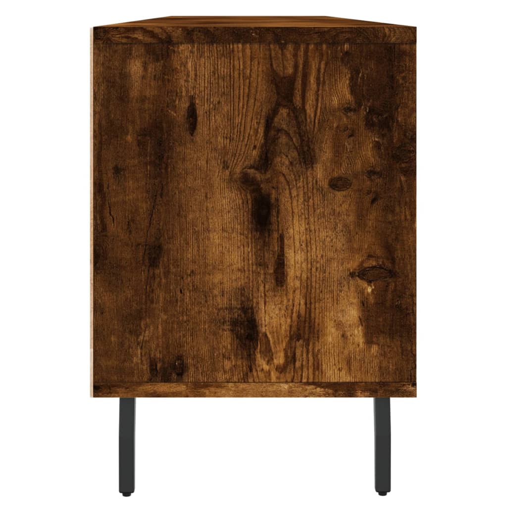 TV Cabinet Smoked Oak 150x30x44,5 cm Engineered Wood