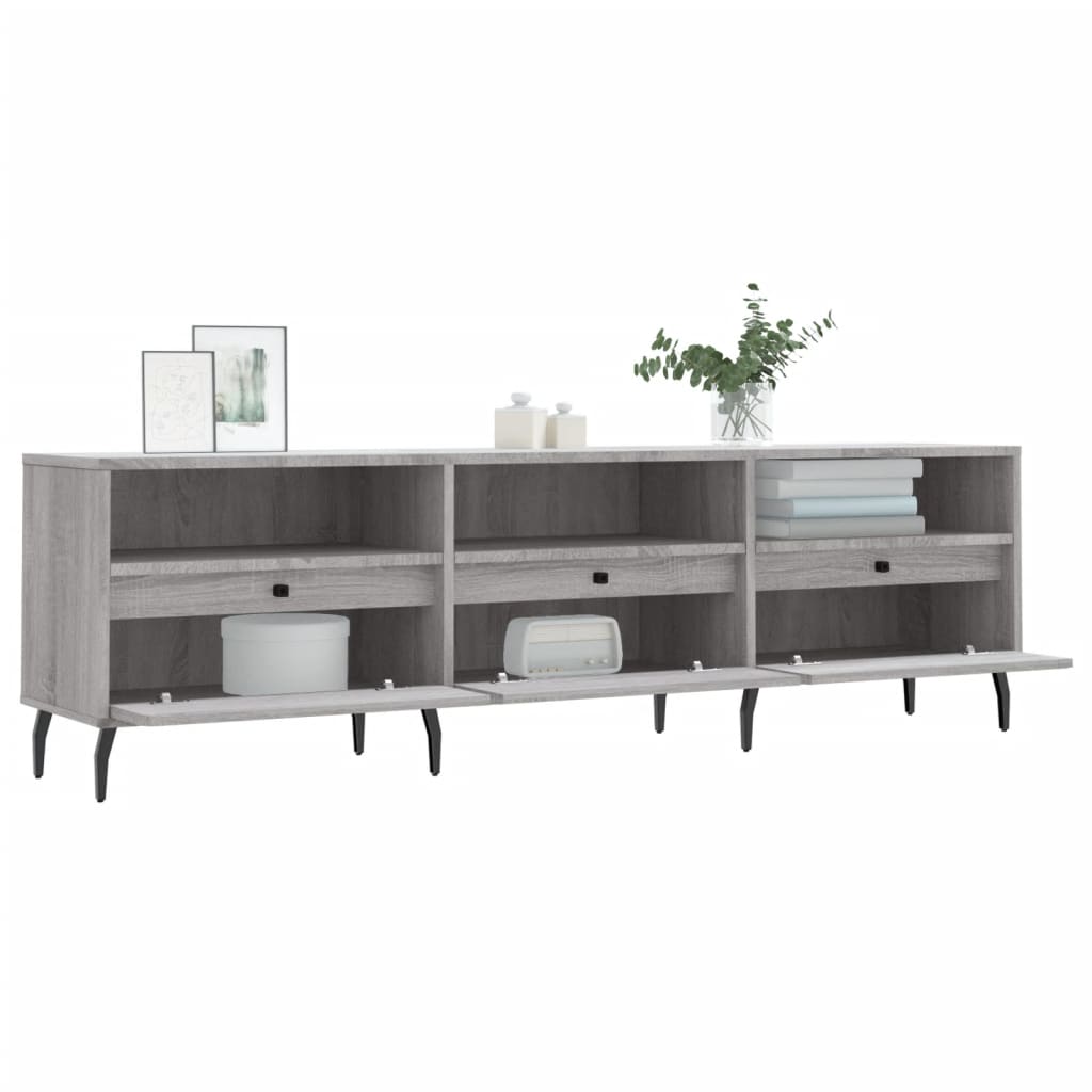 TV Cabinet Grey Sonoma 150x30x44,5 cm Engineered Wood