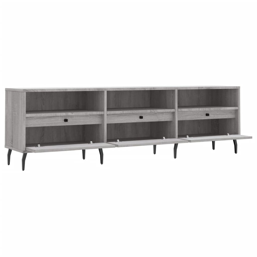 TV Cabinet Grey Sonoma 150x30x44,5 cm Engineered Wood