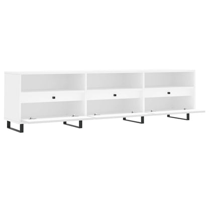TV Cabinet White 150x30x44,5 cm Engineered Wood