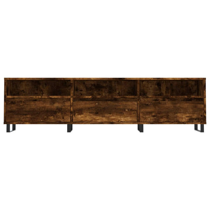 TV Cabinet Smoked Oak 150x30x44,5 cm Engineered Wood