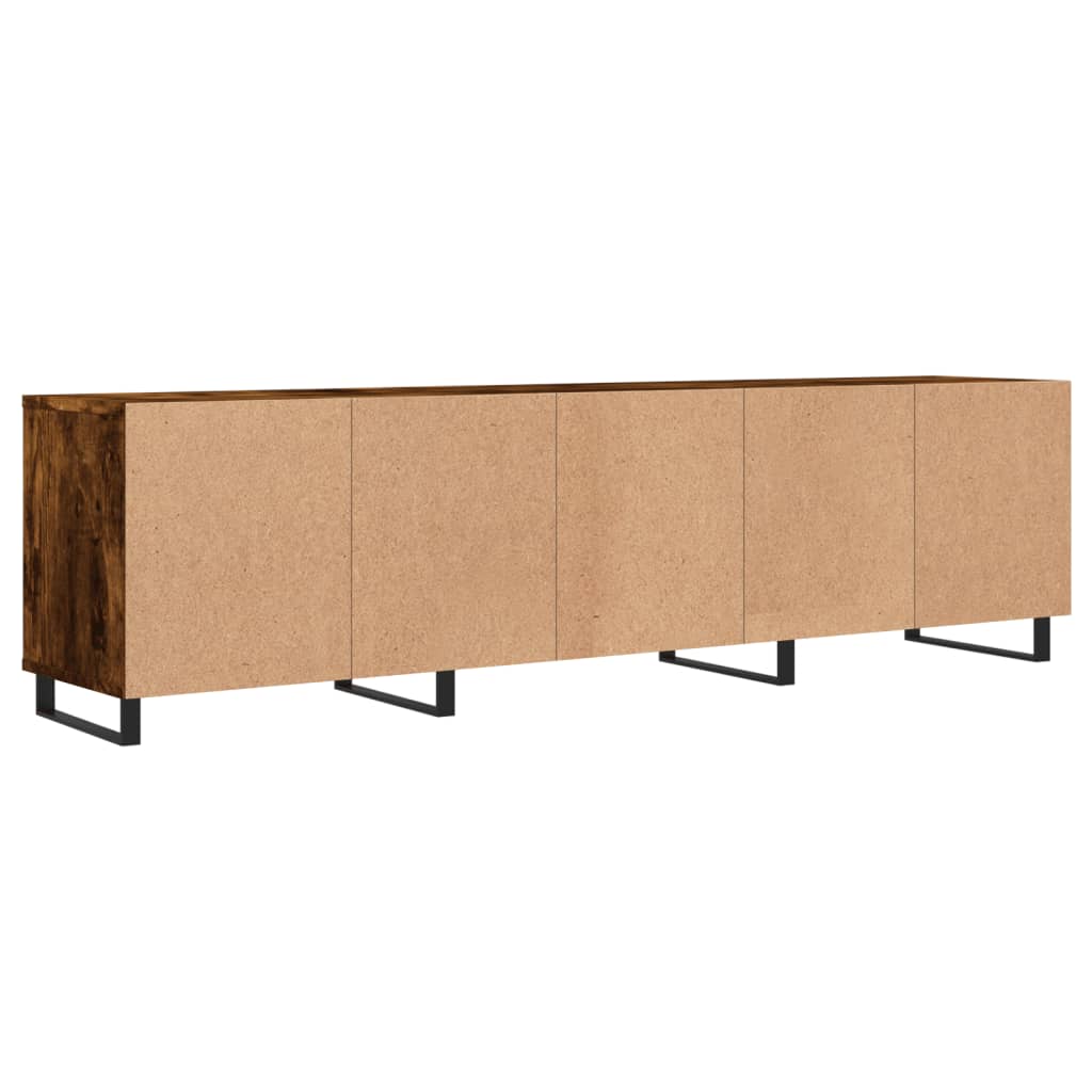 TV Cabinet Smoked Oak 150x30x44,5 cm Engineered Wood