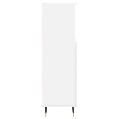 Bathroom Cabinet White 30x30x100 cm Engineered Wood