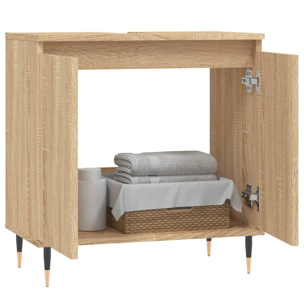 Bathroom Cabinet | Sonoma oak | Engineered wood, iron | Small