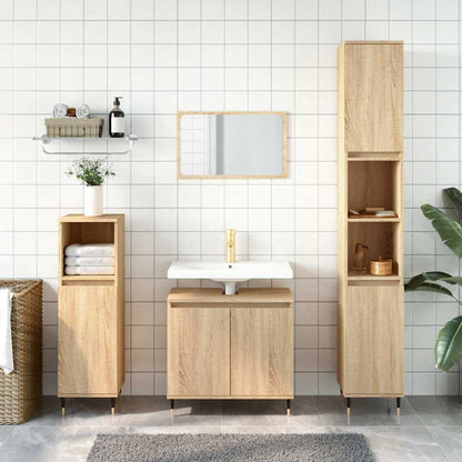 Bathroom Cabinet | Sonoma oak | Engineered wood, iron | Small