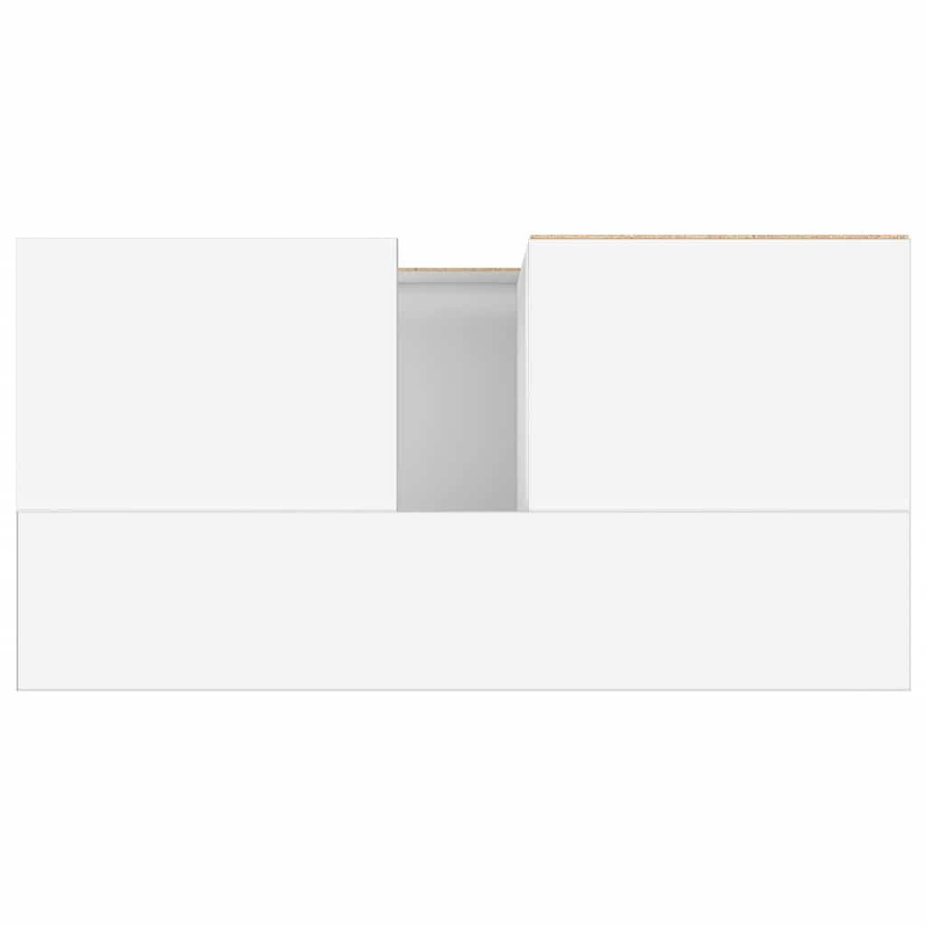 Bathroom Cabinet White 65x33x60 cm Engineered Wood