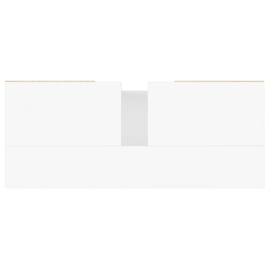 Bathroom Cabinet White 80x33x60 cm Engineered Wood