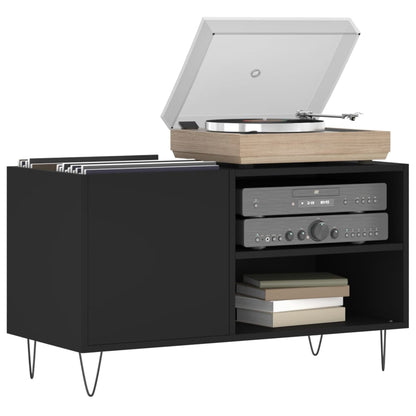 Record Cabinet | Black | Engineered wood, iron | Medium | Record Cabinet