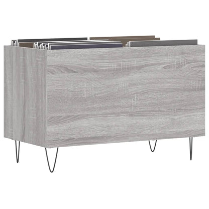 Record Cabinet Grey Sonoma 74.5x38x48 cm Engineered Wood