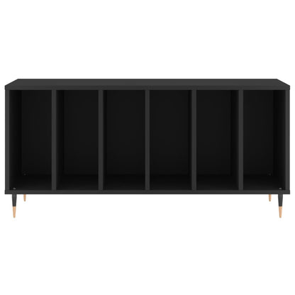Record Cabinet | Black | Engineered wood | 100x38x48 cm