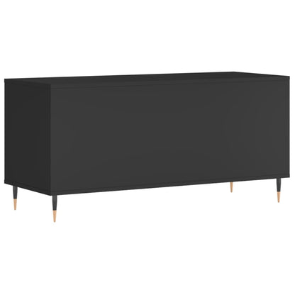 Record Cabinet | Black | Engineered wood | 100x38x48 cm
