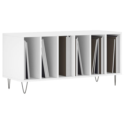 Record Cabinet | White | Engineered wood with iron feet | Medium