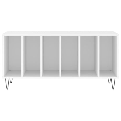 Record Cabinet | White | Engineered wood with iron feet | Medium