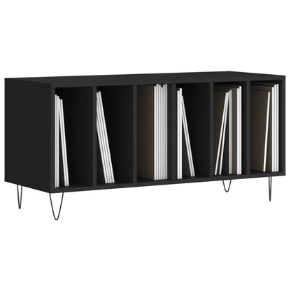 Record Cabinet | Black | Engineered wood, Iron | Medium | Modern