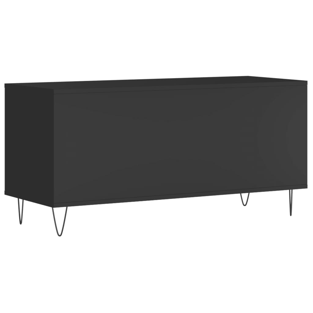 Record Cabinet | Black | Engineered wood, Iron | Medium | Modern