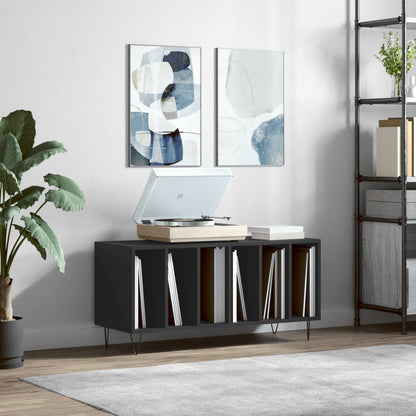 Record Cabinet | Black | Engineered wood, Iron | Medium | Modern