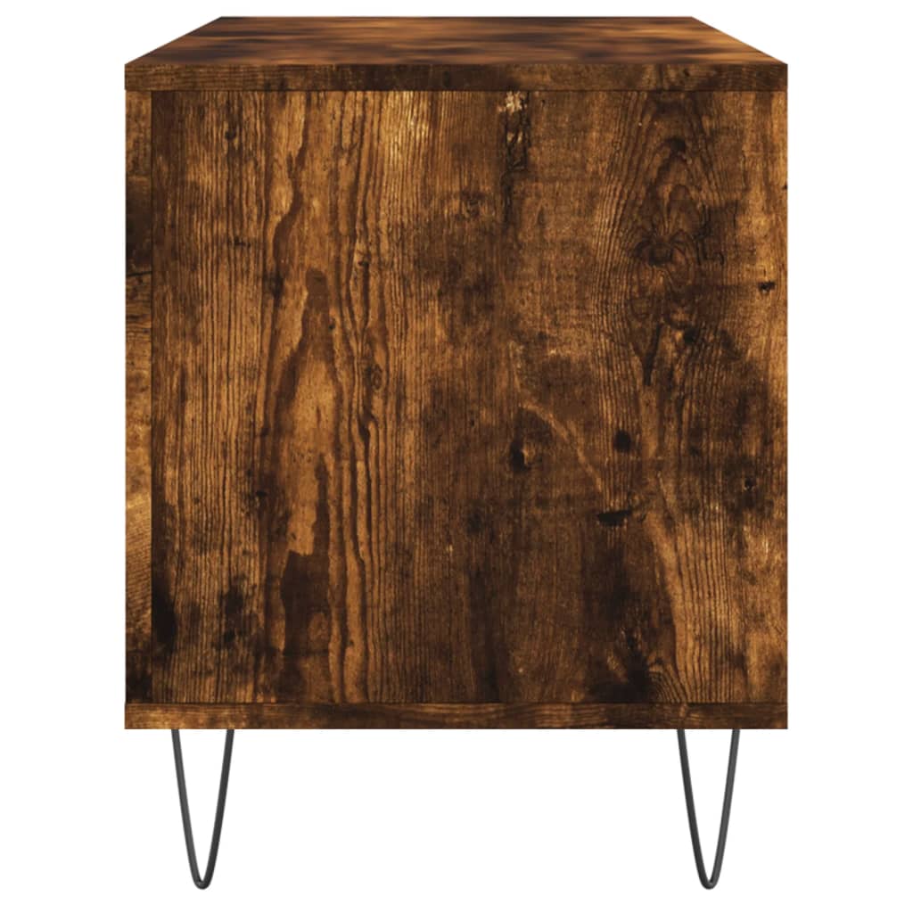 Record Cabinet | Smoked Oak | Engineered Wood | Medium | Record Cabinet
