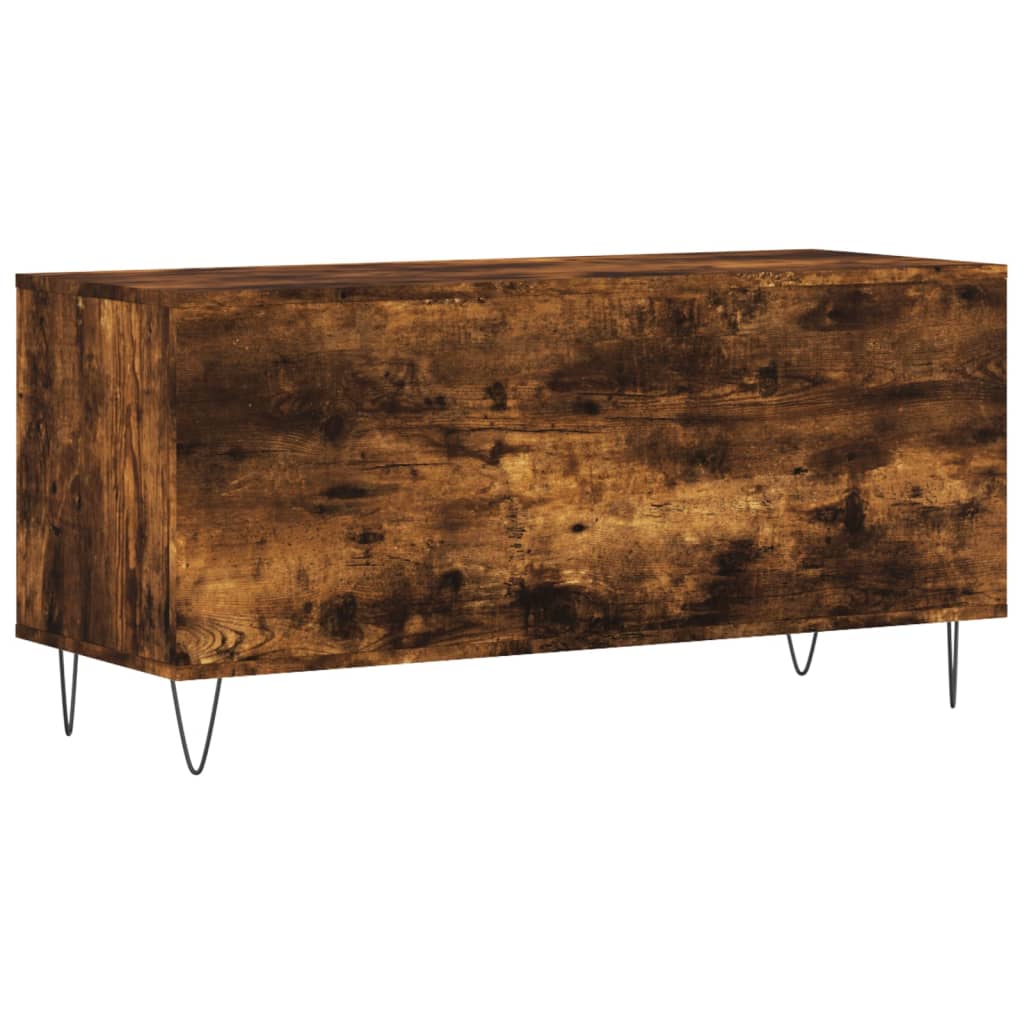 Record Cabinet | Smoked Oak | Engineered Wood | Medium | Record Cabinet
