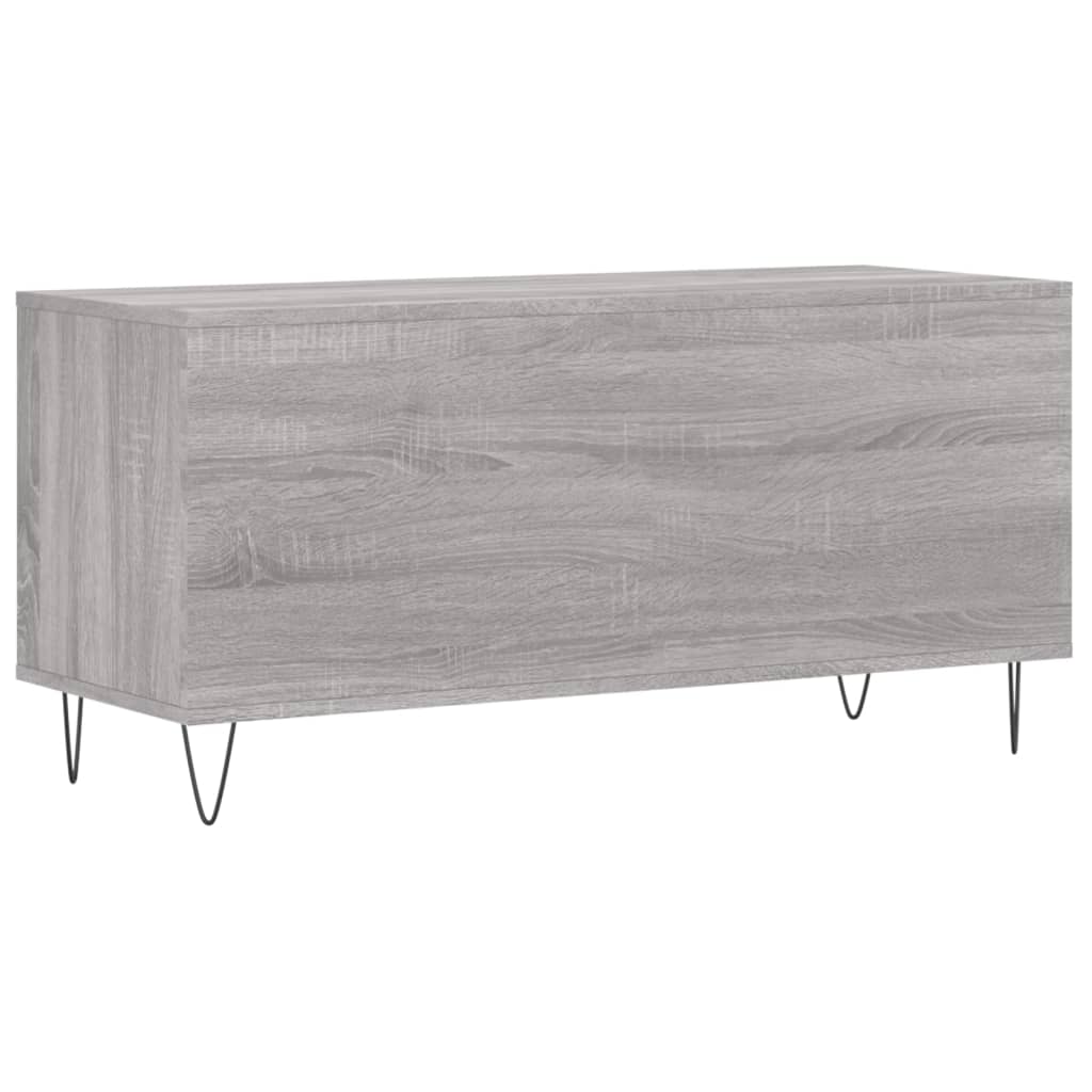 Record Cabinet | Grey Sonoma | Engineered wood, Iron