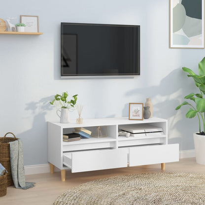 TV Cabinet White 100x34,5x44,5 cm Engineered Wood