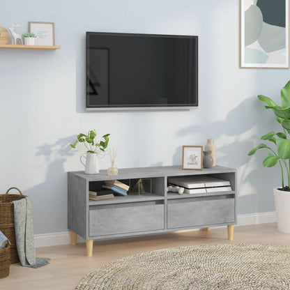 TV Cabinet Concrete Grey 100x34,5x44,5 cm Engineered Wood